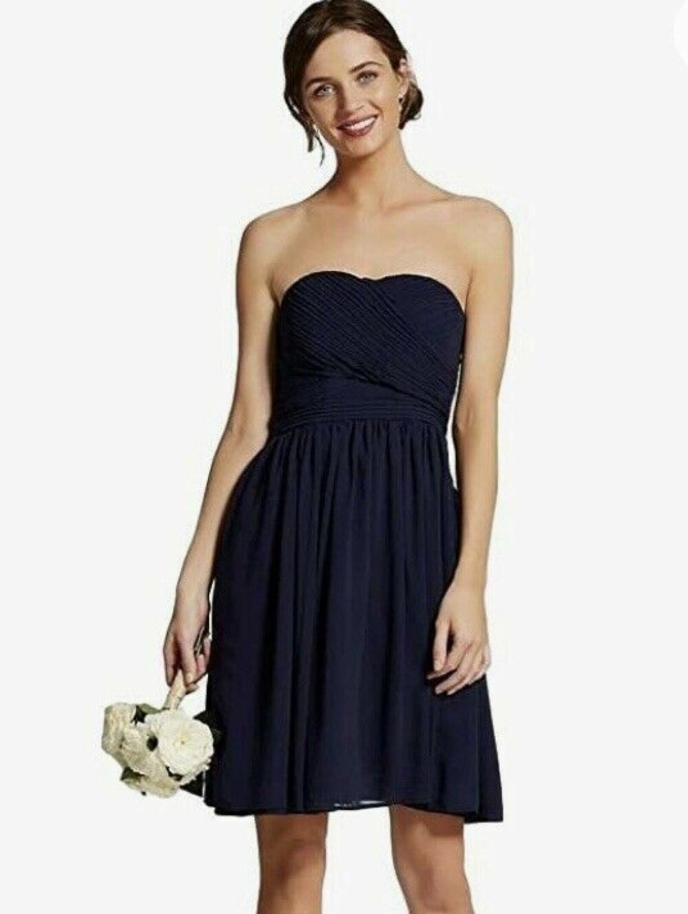 Tevolio Strapless Built-in Bra Dress